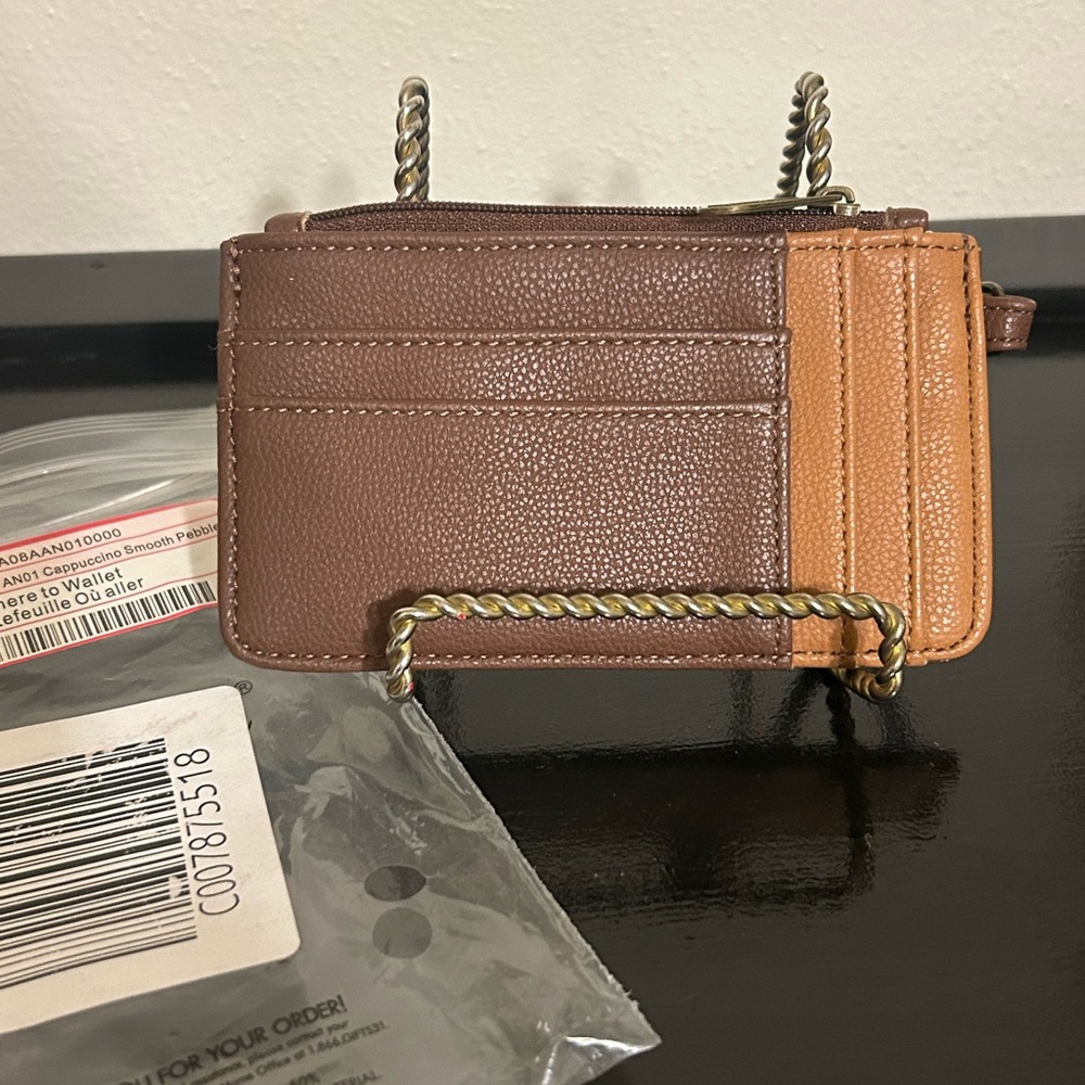 Thirty-One Where to Wallet Cappuccino Smooth Pebble‎ Billfold NEW Tags